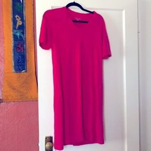 Organic cotton/hemp bright pink Eileen fisher dress